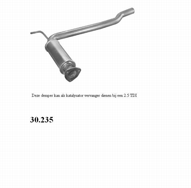 30.235 Katalysator vervanger 2.5 TDI