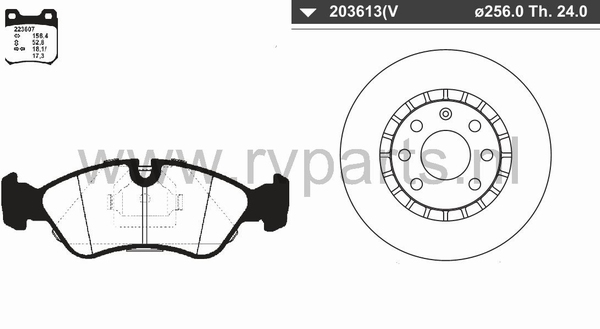 Vooras Opel Vectra 4 gaats 223607+203613