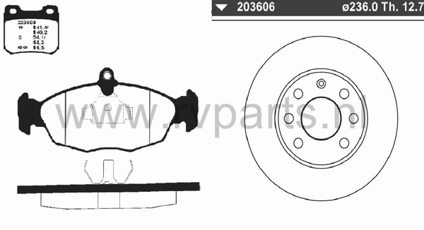 Vooras Corsa B massief   223609+203606