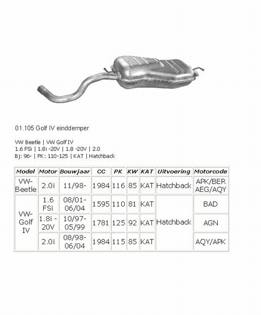 01.105 Einddemper