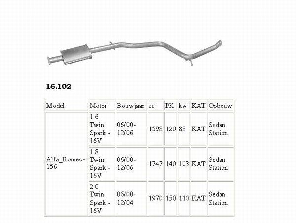 156 Middendemper