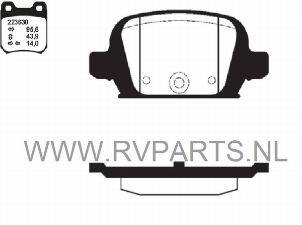 Remblokset vooras Opel Corsa C 1,7 CDTI 16V