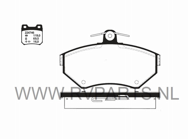 Remlokken vooras VW Lupo vanaf 60kw