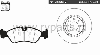 Vooras Opel Vectra 4 gaats 223607+203613 