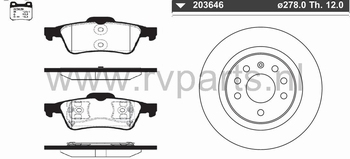 Achteras Opel Vectra C (massief)  223629+203646 