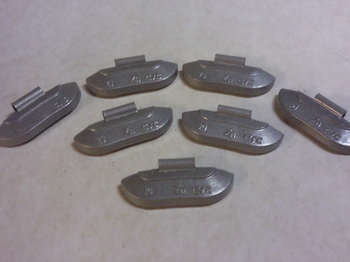 1 x 20 gram slagzink voor stalen velgen 