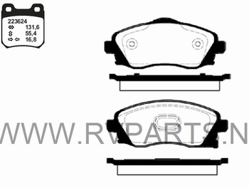 Remblokset vooras Opel Corsa C 