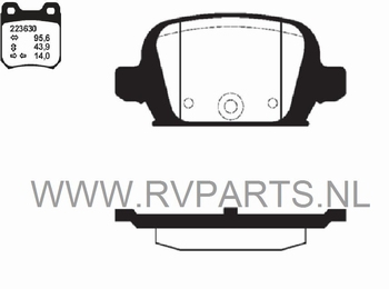 Remblokset vooras Opel Corsa C 1,7 CDTI 16V 