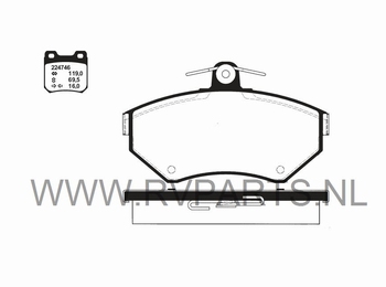 Remlokken vooras VW Lupo vanaf 60kw 