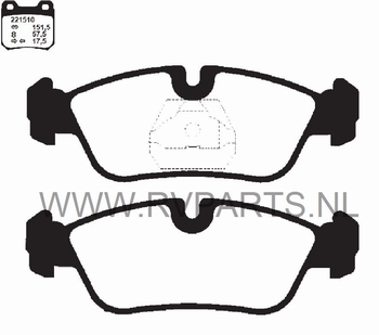 Remblokken vooras BMW 3-Serie E36 